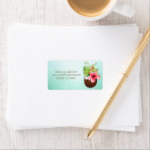 トロピカルココナッツフローラブーケ差出人住所 ラベル (インサイチュ)