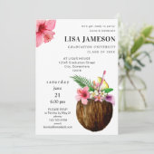 トロピカルココナッツ卒業w/フォトV2招待状 招待状 (スタンド正面)