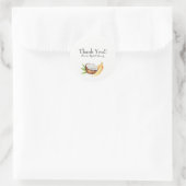 トロピカルココナッツ&バナナスフルーツルアウ(ハワイ式宴会)パーティー ラウンドシール (バッグ)