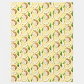 トロピカルココナッツ フリースブランケット (正面)