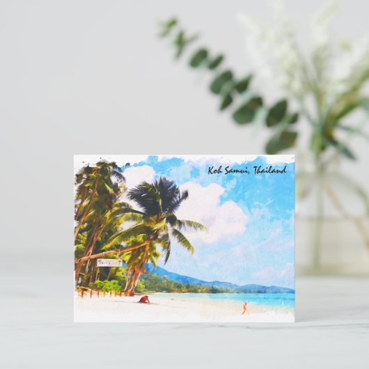 トロピカルコサムイタイビーチパラダイス ポストカード (スタンド正面)