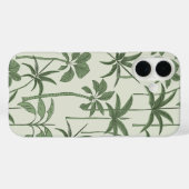 トロピカルコネクション: ファインラインパームボタニカルセージ Case-Mate iPhoneケース (裏面 (横))