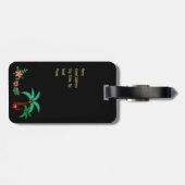 トロピカルコラージュ🍍🌴🦩 ラゲッジタグ (裏面横)
