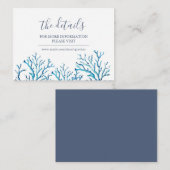 トロピカルコースタルコーラルゲスト詳細インサート エンクロージャーカード (正面/裏面)