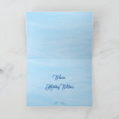 トロピカルコースタルシーシェルホリデークリスマスカード シーズンカード (内部)