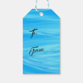 トロピカルコースタルシーシェルホリデークリスマス ギフトタグ (裏面)