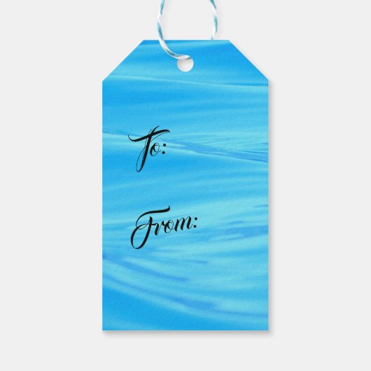 トロピカルコースタルシーシェルホリデークリスマス ギフトタグ (裏面)