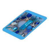 トロピカルコースタルシーシェルホリデークリスマス マグネット (左側)