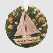 トロピカルコースタルシーズ&グリーティングビーチクリスマス オーナメント (正面)