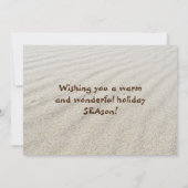 トロピカルコースタルシーズ&グリーティングビーチクリスマス シーズンカード (裏面)