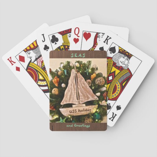 トロピカルコースタルシーズ&グリーティングビーチクリスマス トランプ (裏面)