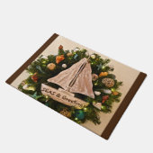 トロピカルコースタルシーズ&グリーティングビーチクリスマス ドアマット (アングル)