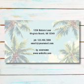 トロピカルコースタルパームツリーズレトロビーチ 名刺