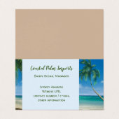 トロピカルコーストパラダイスフォールディングスタンド 名刺 (外部フラット)