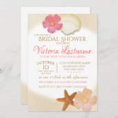 トロピカルゴールデンサンズブライダルシャワー 招待状 (正面/裏面)