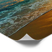 トロピカルゴールデンハワイアンビーチ ポスター (角)