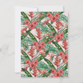 トロピカルゴールデンパイナップルルアウ（ハワイ式宴会）パーティー 招待状 (裏面)