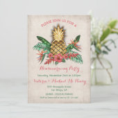 トロピカルゴールデンパイナップル引っ越し祝いパーティーパーティー 招待状 (スタンド正面)