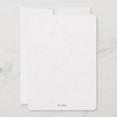 トロピカルゴールドグリーン 80歳 サプライズバースデーパーティー 招待状 (裏面)