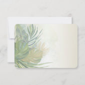 トロピカルゴールドパームリーブズサマーレセプション 招待状 (裏面)