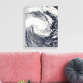 トロピカルサイクロンEdzaniの南インディアンOce キャンバスプリント (インサイチュ (リビング))