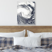 トロピカルサイクロンEdzaniの南インディアンOce キャンバスプリント (インサイチュ (寝室))