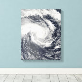 トロピカルサイクロンEdzaniの南インディアンOce キャンバスプリント (インサイチュ (ウッドフロア))