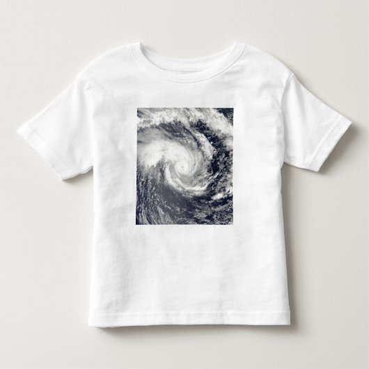 トロピカルサイクロンEdzaniの南インディアンOce トドラーTシャツ (正面)