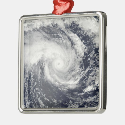 トロピカルサイクロンEdzaniの南インディアンOce メタルオーナメント (左)