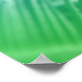 トロピカルサゴパームツリー自然アート写真 ポスター (角)