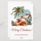 トロピカルサパーソナライズされたタクリスマス (正面/裏面)