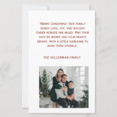 トロピカルサパーソナライズされたタクリスマス (裏面)