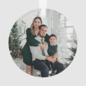 トロピカルサパーソナライズされたタクリスマス オーナメント (裏面)