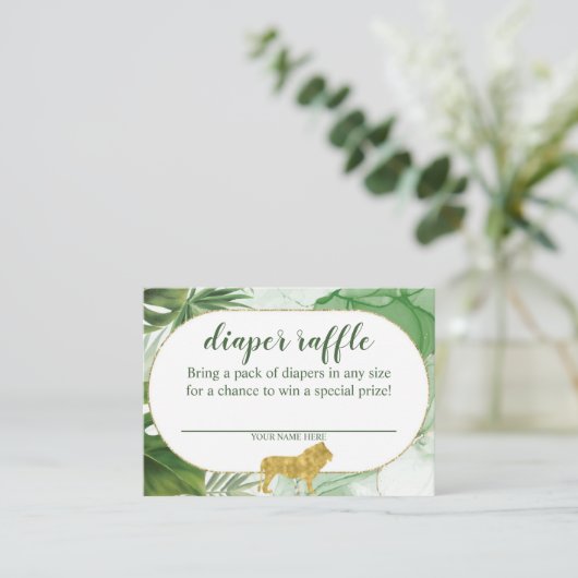 トロピカルサファリおむつラッフルエンクロージャカード エンクロージャーカード (スタンド正面)