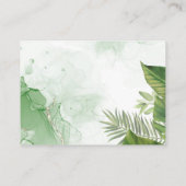 トロピカルサファリおむつラッフルエンクロージャカード エンクロージャーカード (裏面)