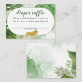 トロピカルサファリおむつラッフルエンクロージャカード エンクロージャーカード (正面/裏面)