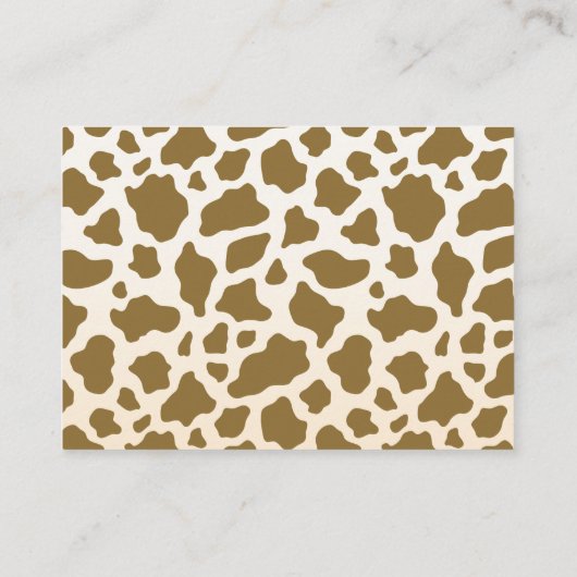 トロピカルサファリキリン赤ちゃんシャワーブックリクエスト エンクロージャーカード (裏面)