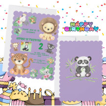 トロピカルサファリジャングルアニマルズ子供の誕生日