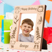 トロピカルサファリジャングルアニマル子供の誕生日ギフト レーザー彫刻フレーム