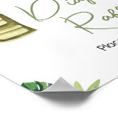 トロピカルサファリジャングル動物おむつラッフル ポスター (角)