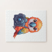 トロピカルサファリパロットマカオフォトグラファー ジグソーパズル (横)