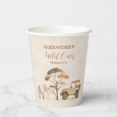 トロピカルサファリワイルドワンジャングルアニマルズ誕生日 紙コップ (裏面)