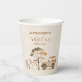 トロピカルサファリワイルドワンジャングルアニマルズ誕生日 紙コップ (正面)