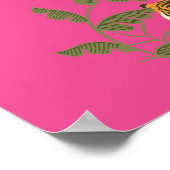 トロピカルサファリ結婚ー動物の歓迎サイン ポスター (角)