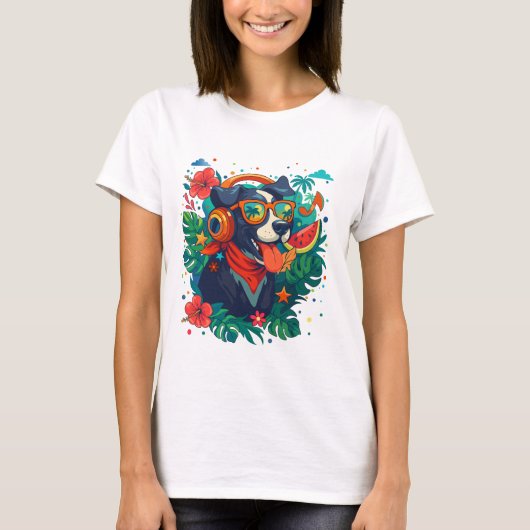 トロピカルサマーのTシャツ Tシャツ (正面)