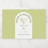 トロピカルサマーカクテルバチェロレッテミニラベル リキュールボトルラベル (シングルラベル)