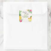 トロピカルサマーカクテル50thバースデーパーティー スクエアシール (バッグ)