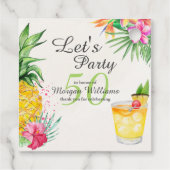 トロピカルサマーカクテル50thバースデーパーティー フェイバータグ (裏面)