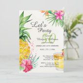 トロピカルサマーカクテル50thバースデーパーティー 招待状 (スタンド正面)