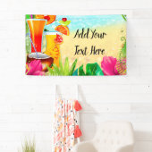 トロピカルサマーカクテル&ザビーチサマーパーティー 横断幕 (インサイチュ)